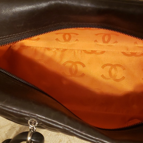 Chanel Cambon Bowling  Shoulder Bag Brown....like new - Picture 8 of 10